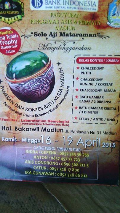 pameran batu mulia madiun april 2015