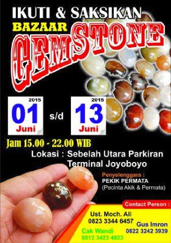 Bazaar Gemstone Surabaya Juni 2015