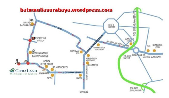 peta lokasi Bursa Akik Fair Surabaya 2015